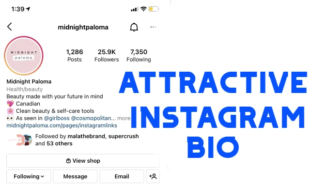 Attractive Instagram Bio