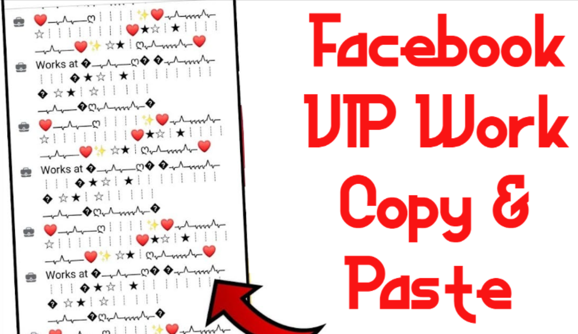Facebook VIP Work Copy & Paste